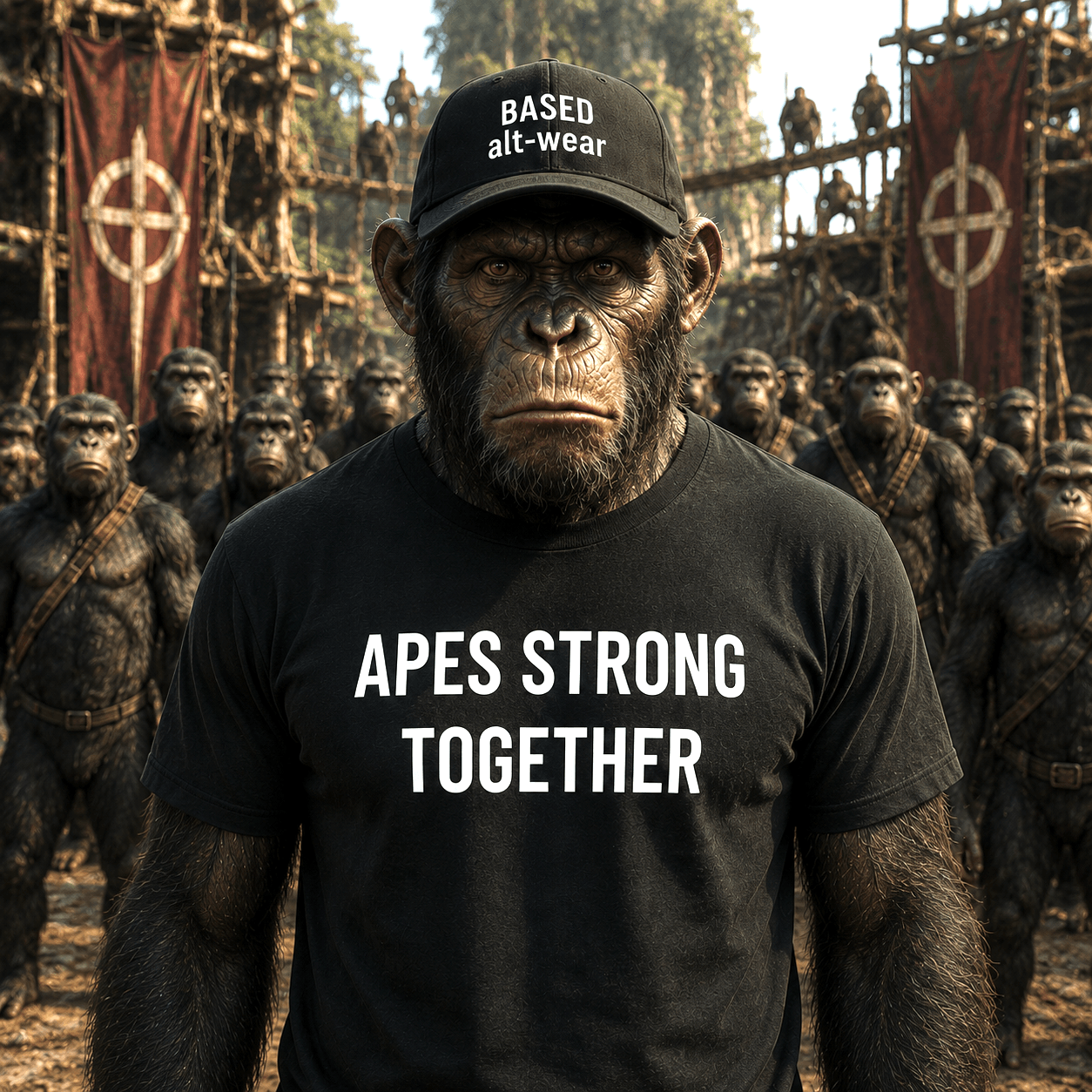 APES STRONG TOGETHER t-shirt