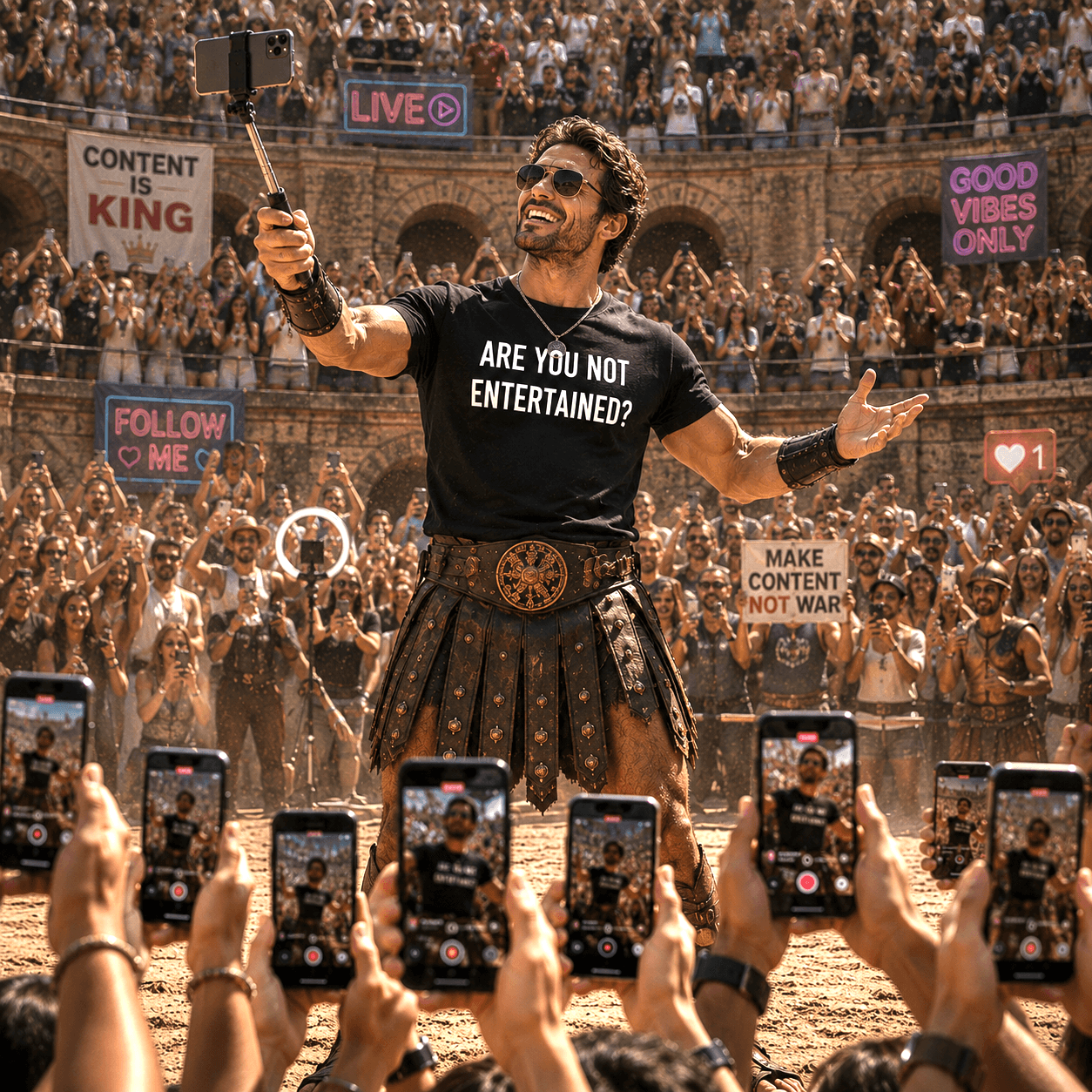 ARE YOU NOT ENTERTAINED? t-shirt