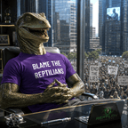 BLAME THE REPTILIANS t-shirt