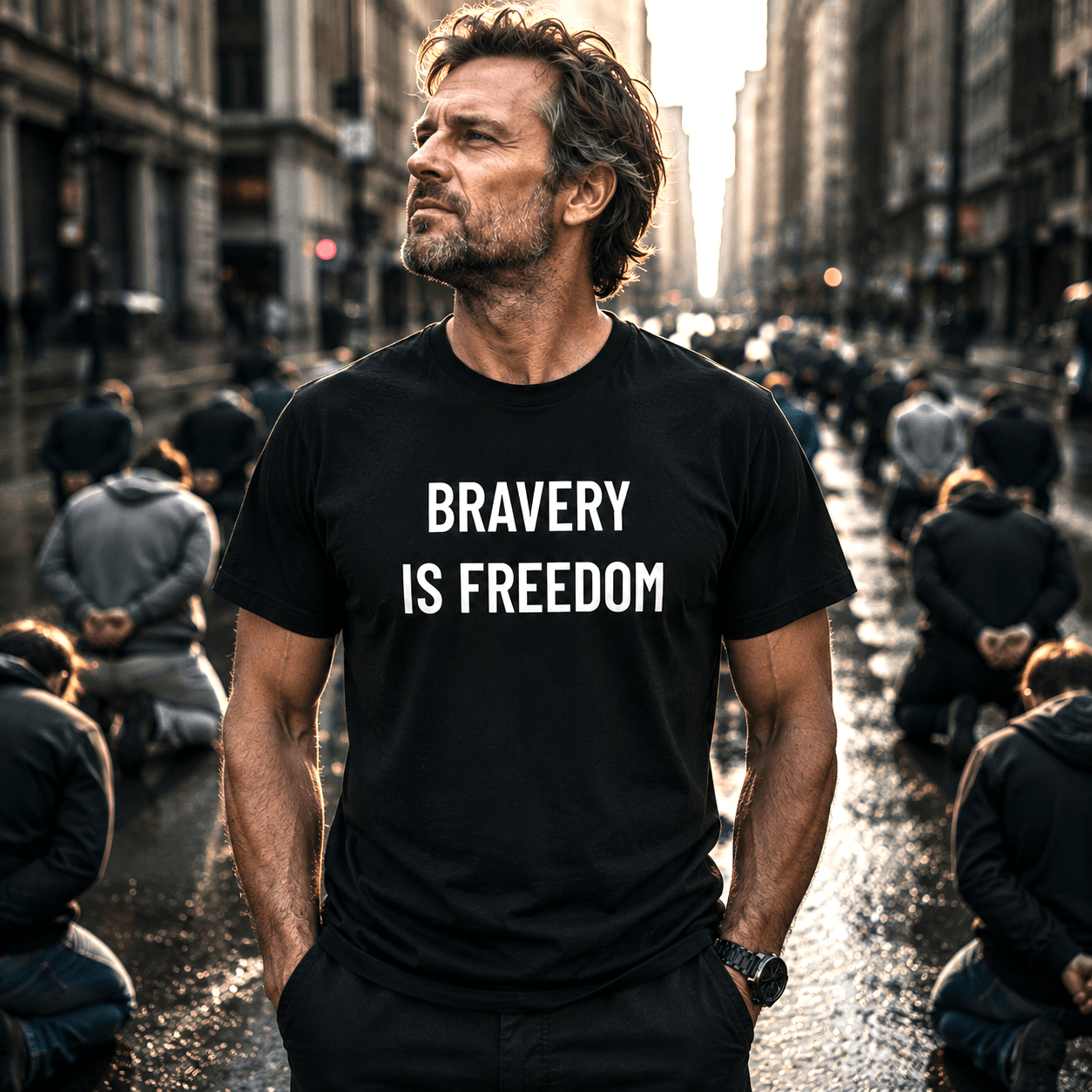 BRAVERY IS FREEDOM t-shirt