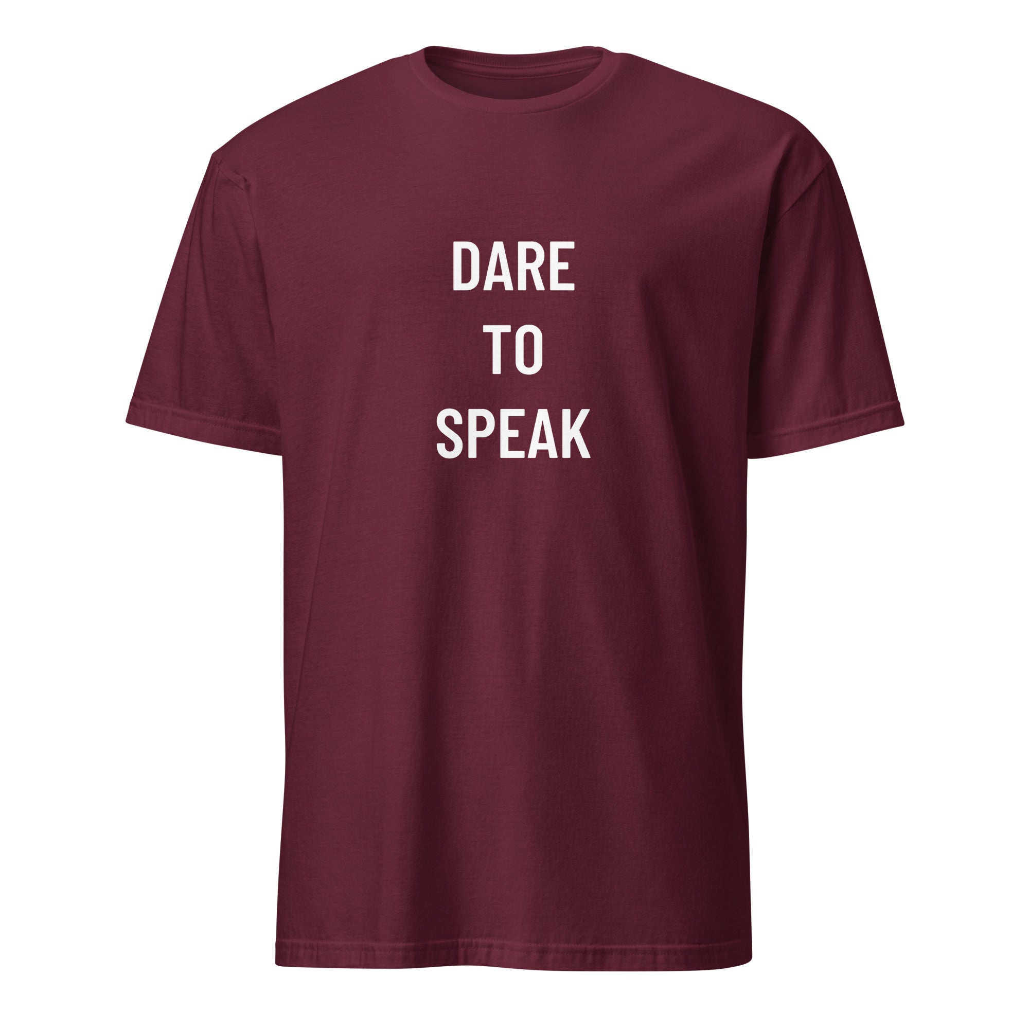 DARE TO SPEAK free-speech statement t-shirt in Red | BASED ALT-WEAR