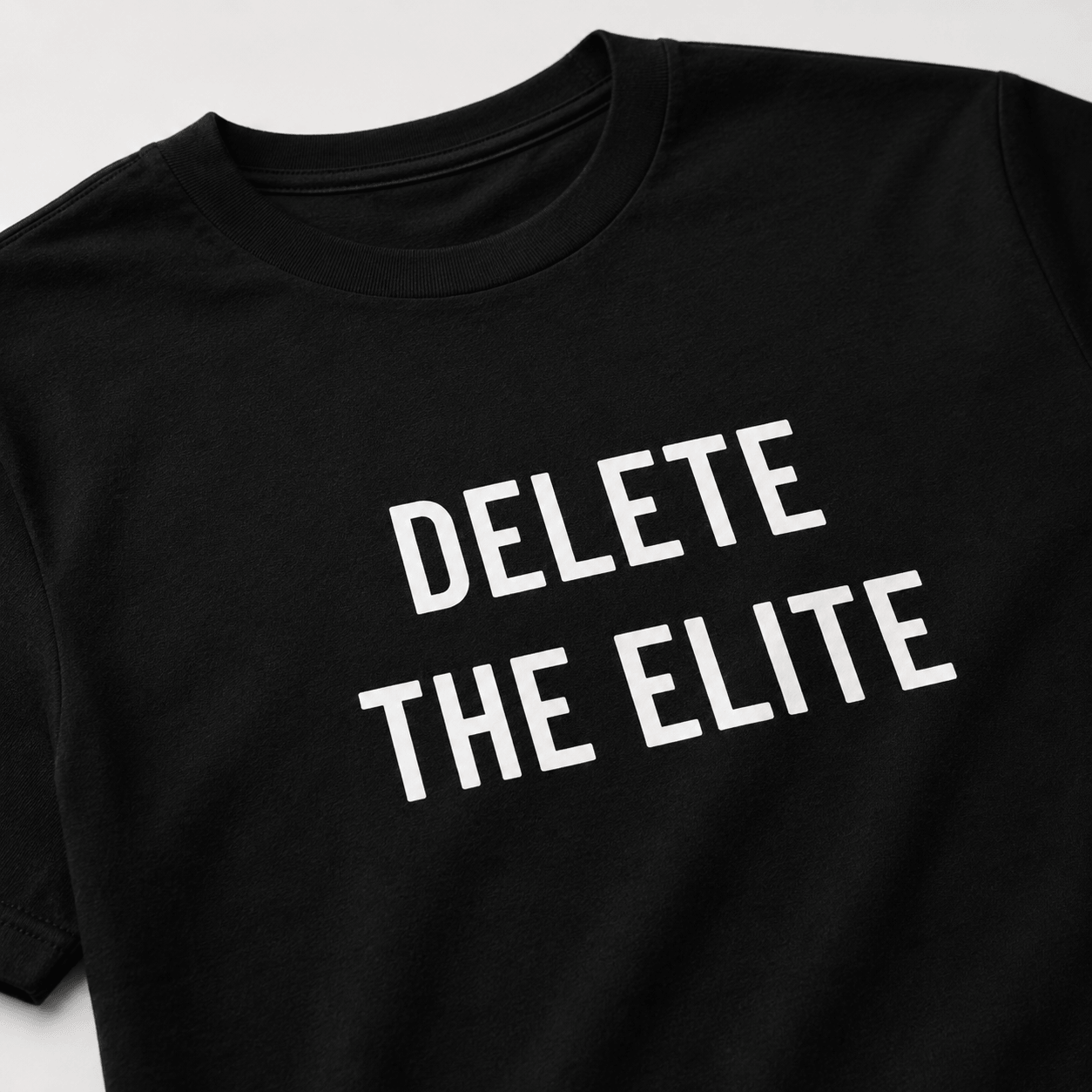 DELETE THE ELITE t-shirt
