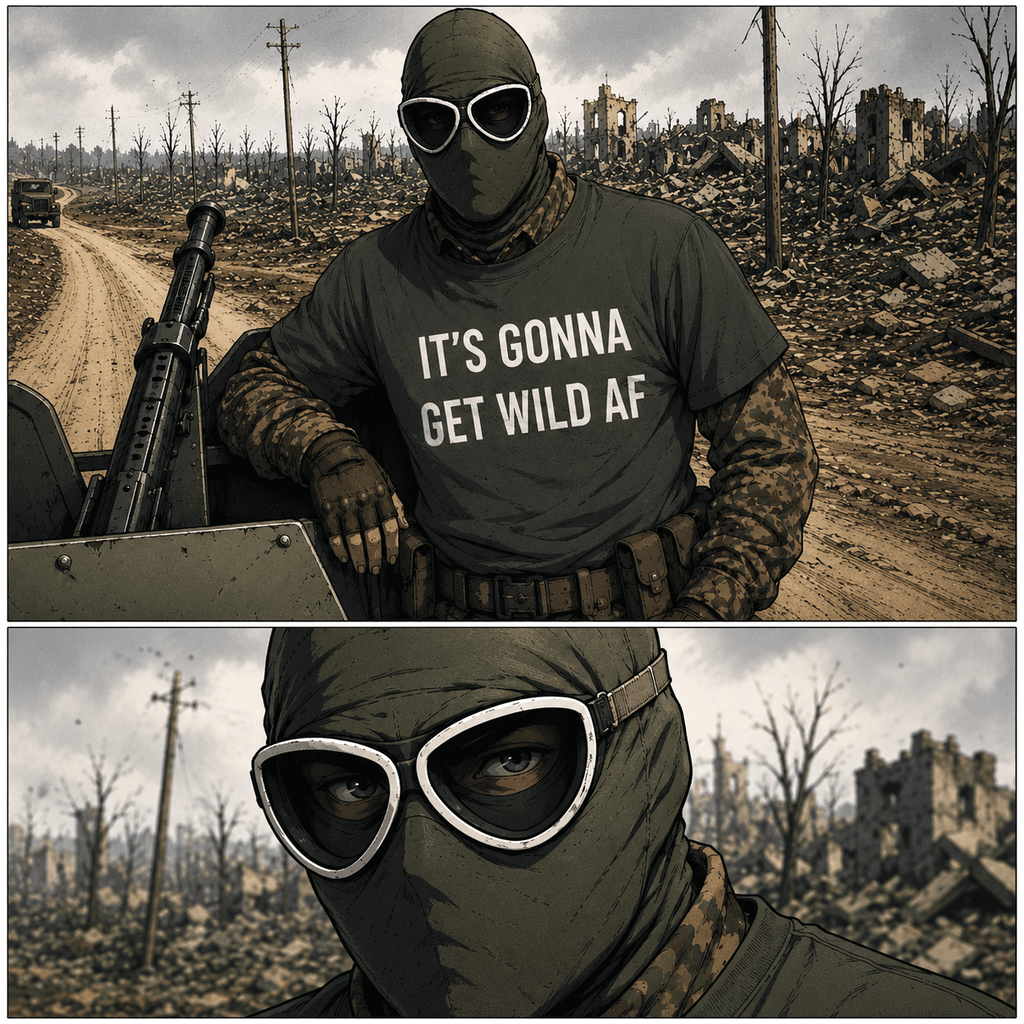 IT'S GONNA GET WILD AF statement t-shirt featured front | BASED ALT-WEAR