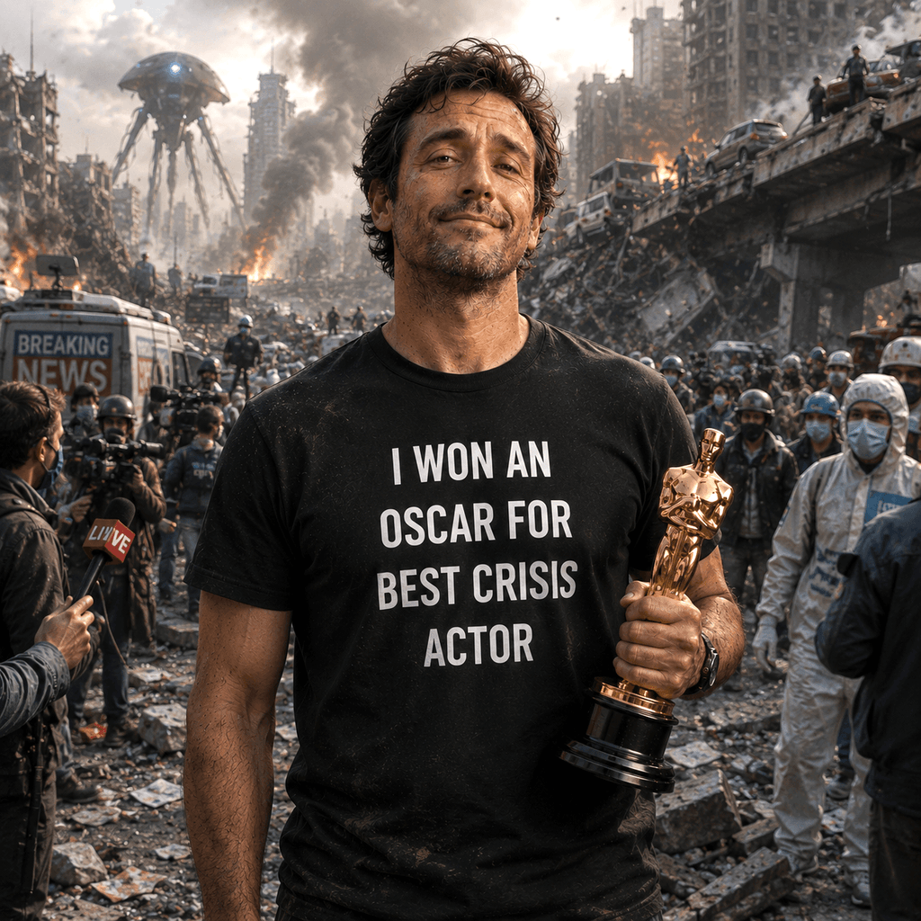 I WON AN OSCAR FOR BEST CRISIS ACTOR t-shirt