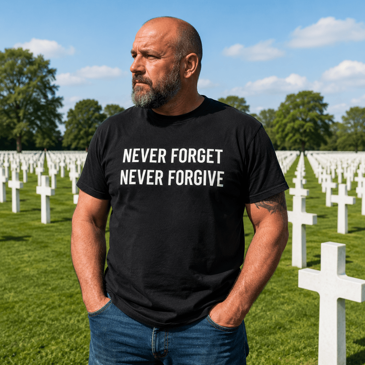 NEVER FORGET NEVER FORGIVE t-shirt