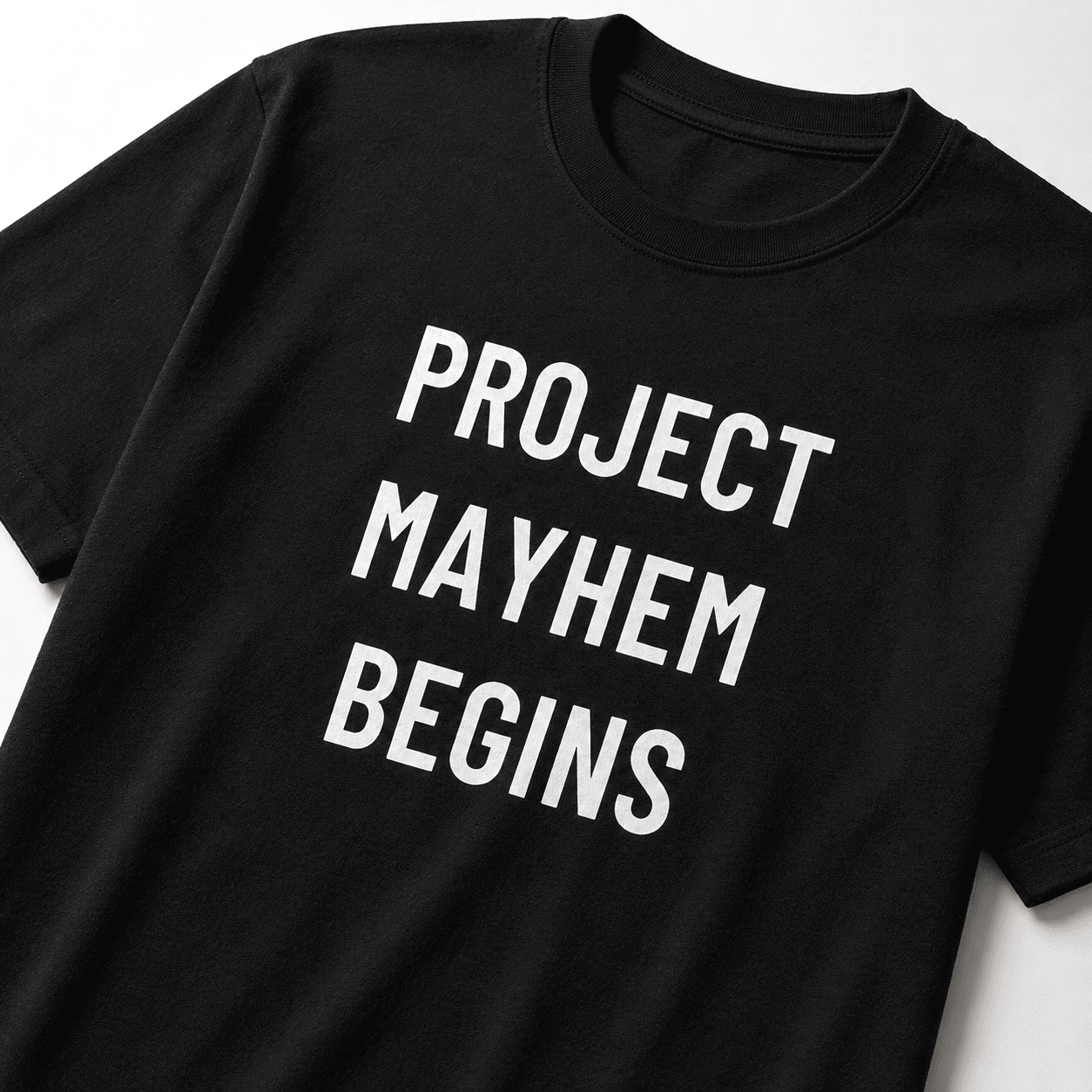 PROJECT MAYHEM BEGINS t-shirt