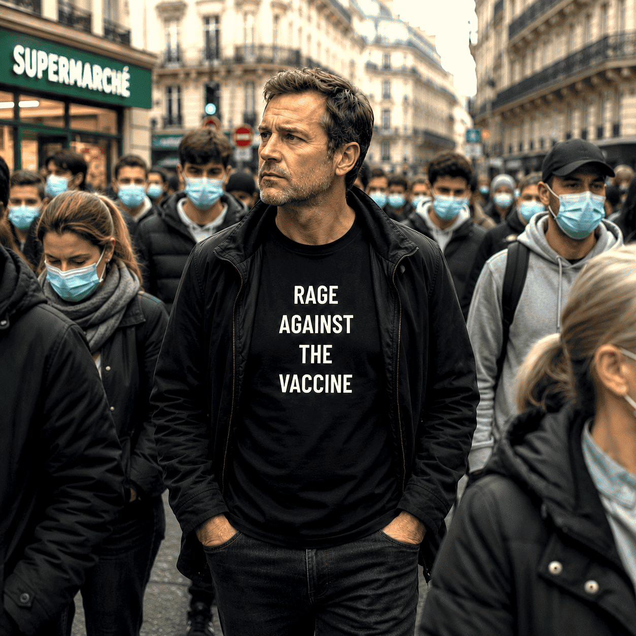 RAGE AGAINST THE VACCINE t-shirt