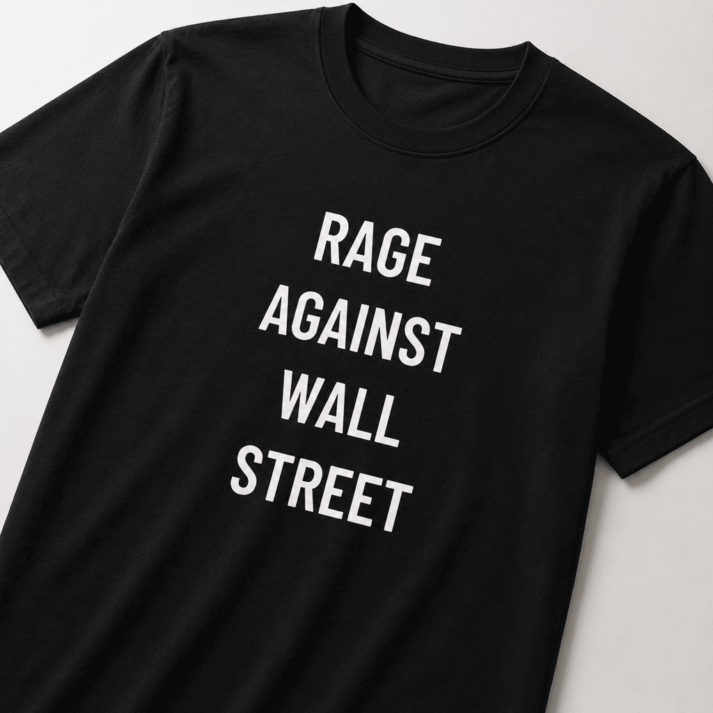 RAGE AGAINST WALL STREET t-shirt