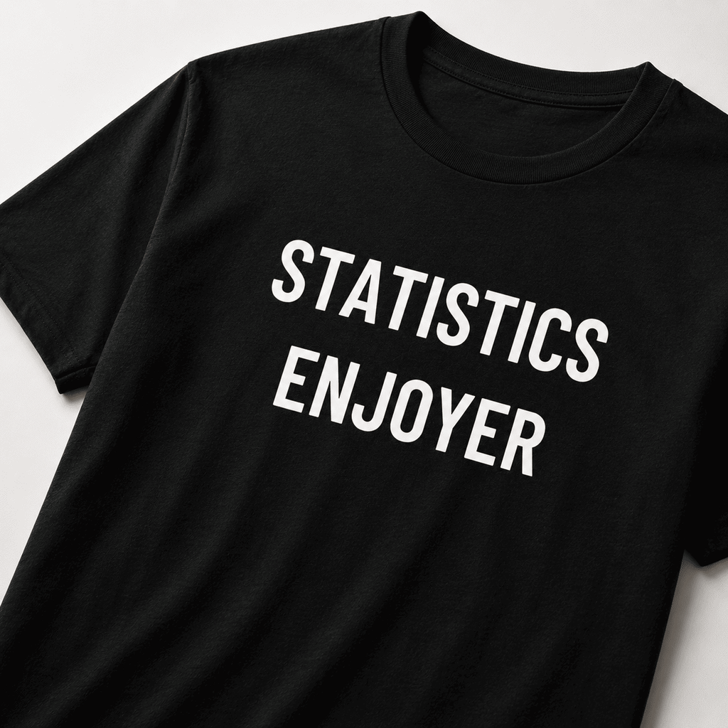 STATISTICS ENJOYER data-nerd statement t-shirt | BASED ALT-WEAR