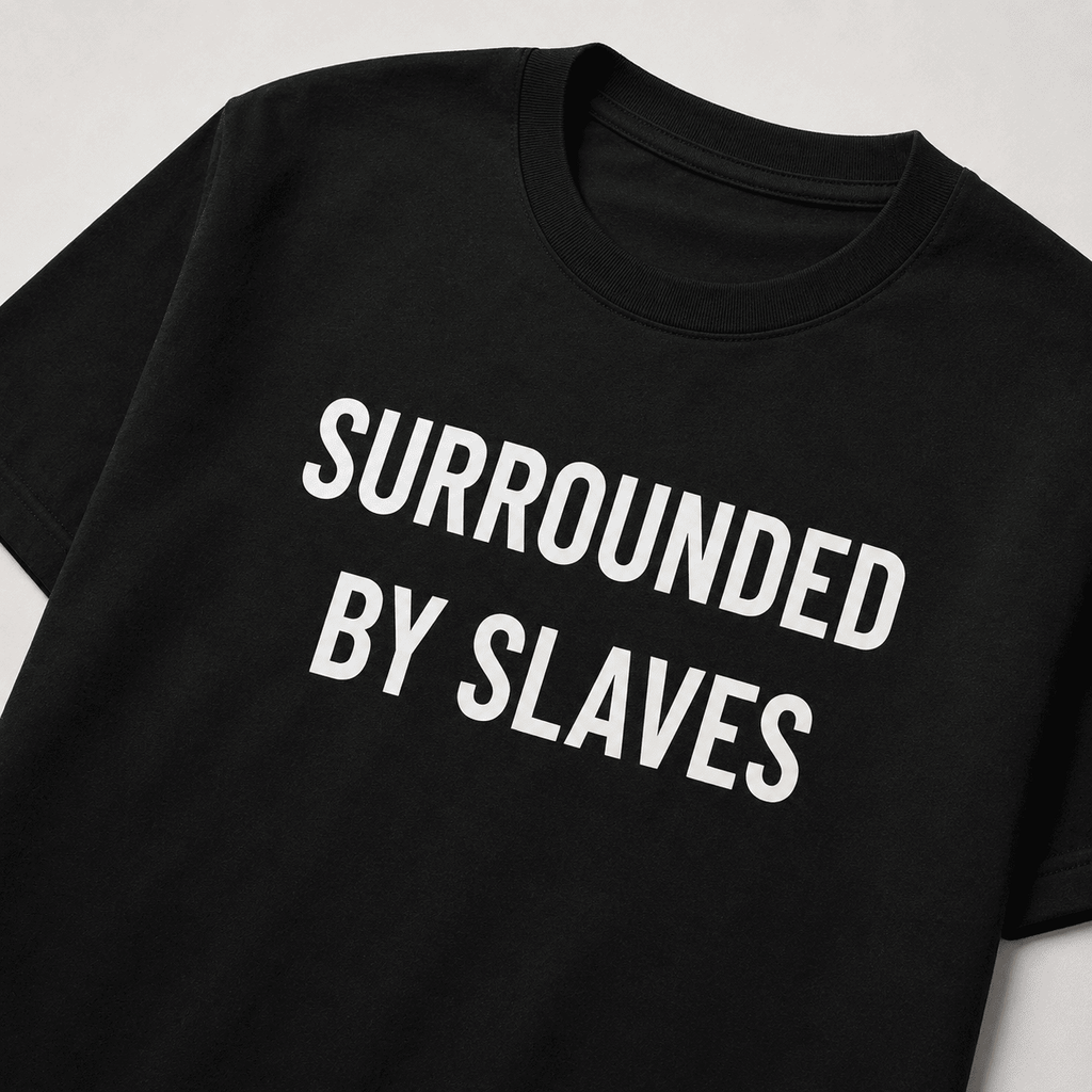SURROUNDED BY SLAVES anti-establishment statement t-shirt | BASED ALT-WEAR