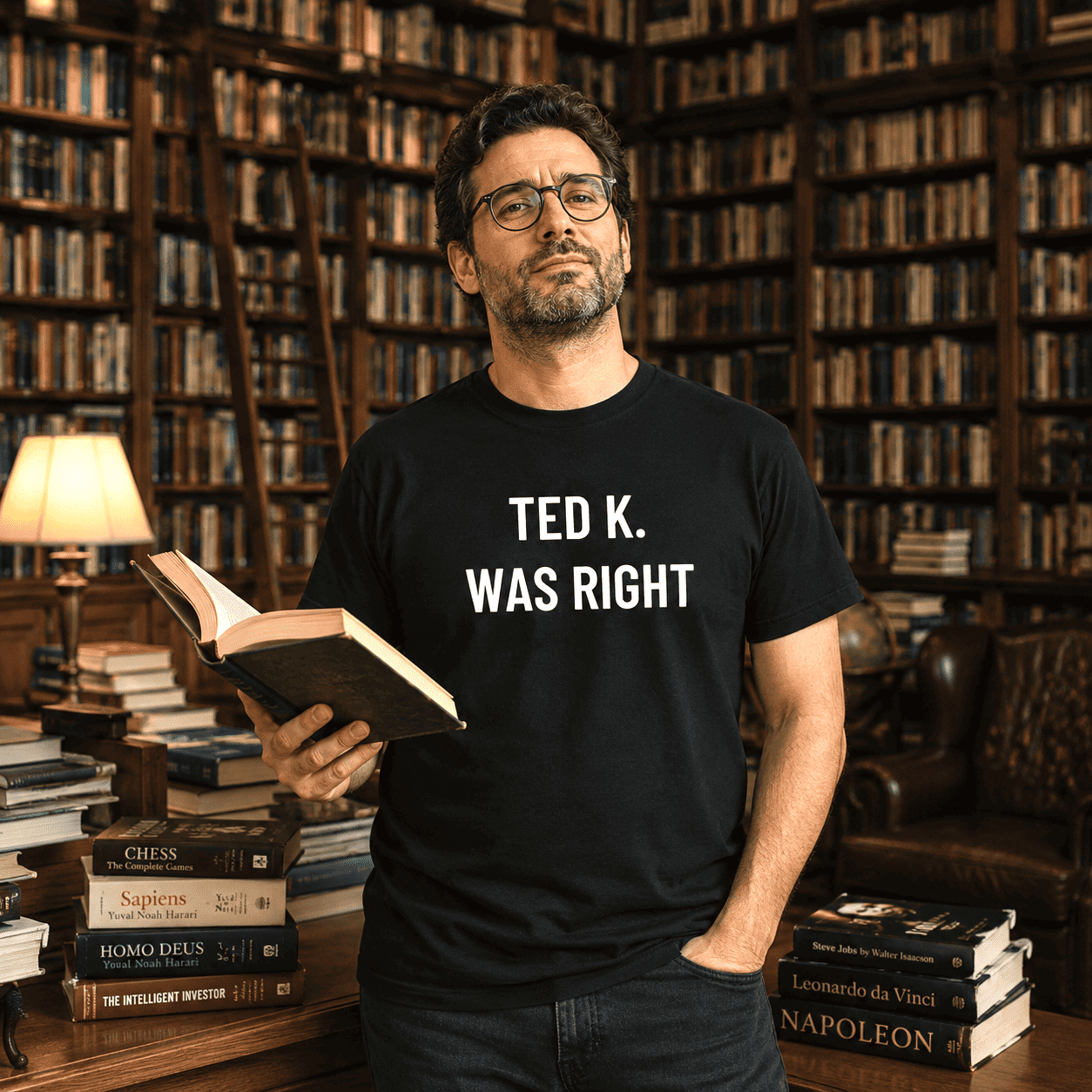 TED K. WAS RIGHT t-shirt