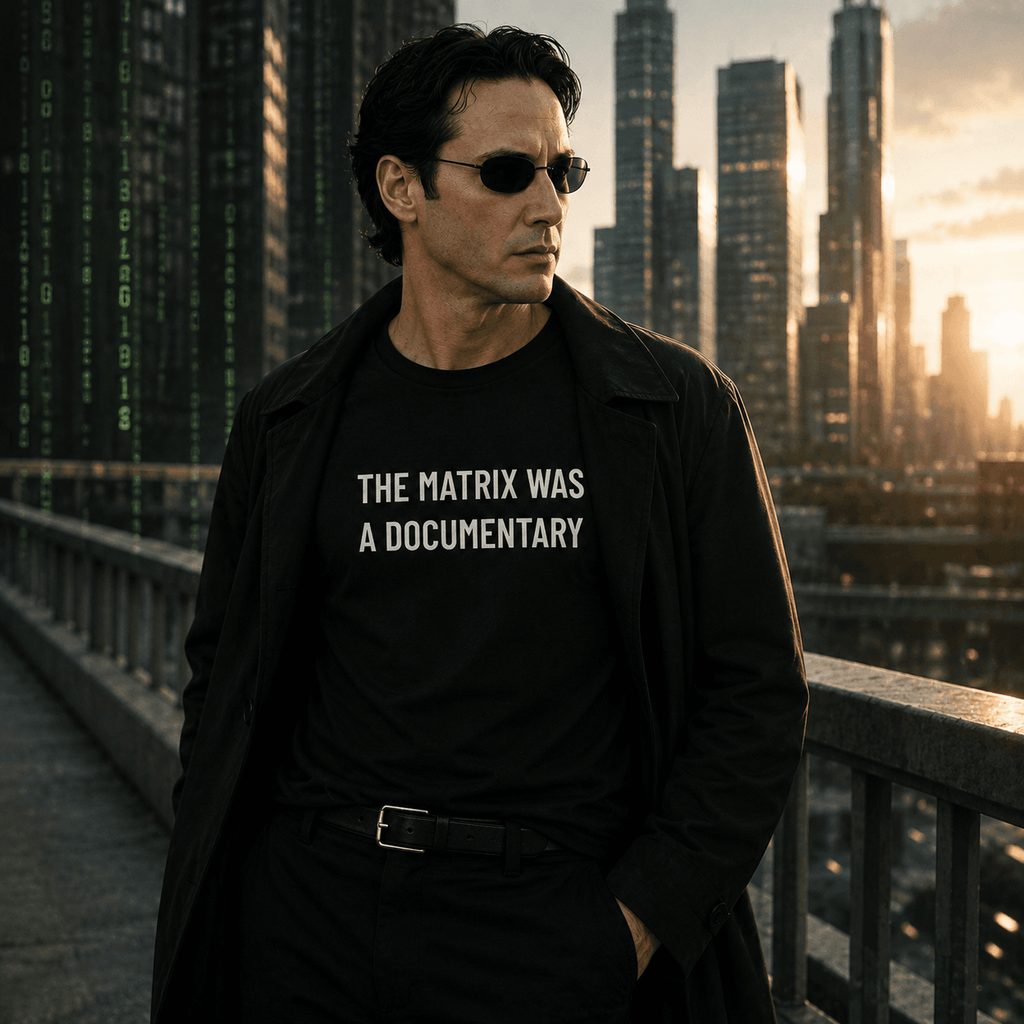 THE MATRIX WAS A DOCUMENTARY t-shirt