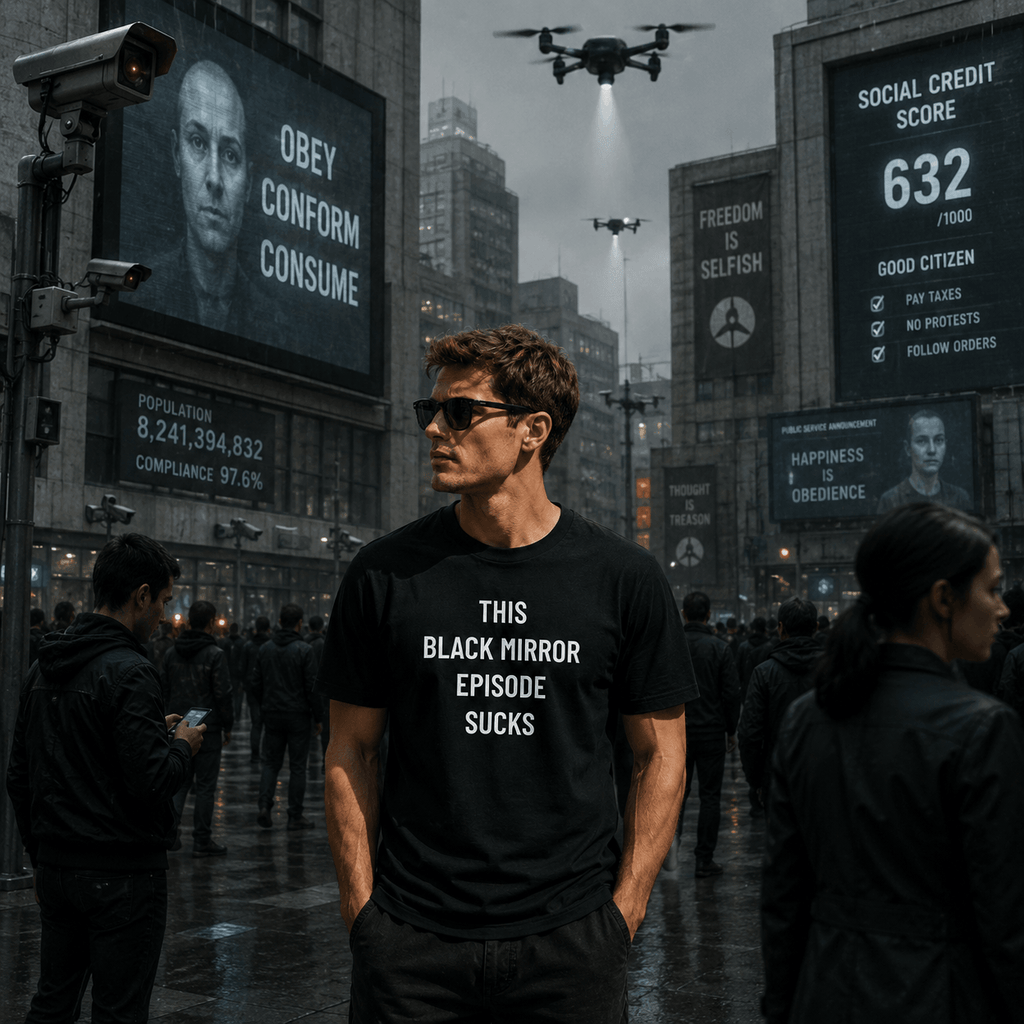 THIS BLACK MIRROR EPISODE SUCKS t-shirt