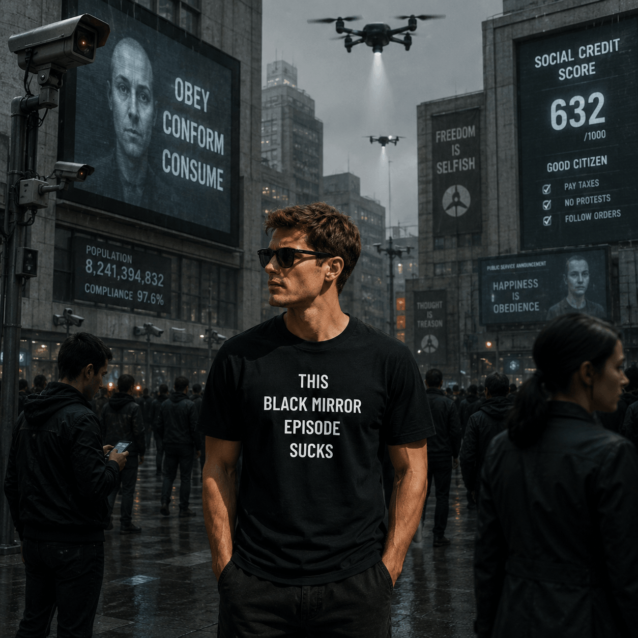 THIS BLACK MIRROR EPISODE SUCKS t-shirt