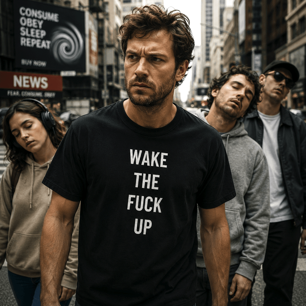 WAKE THE FUCK UP t-shirt