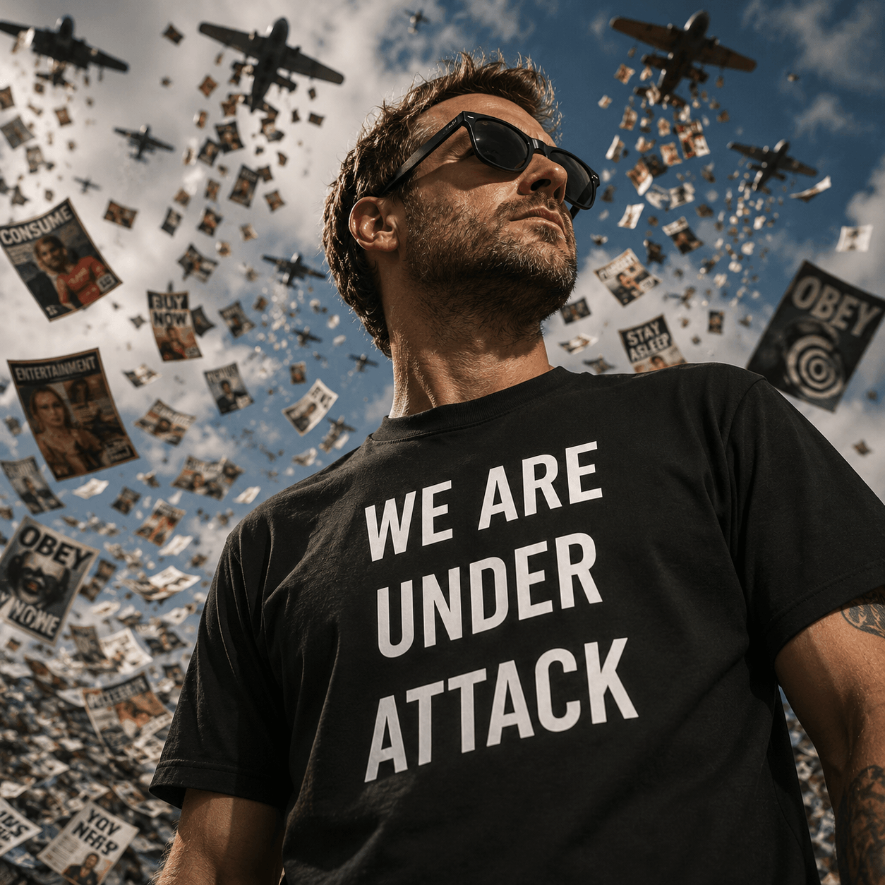 WE ARE UNDER ATTACK t-shirt