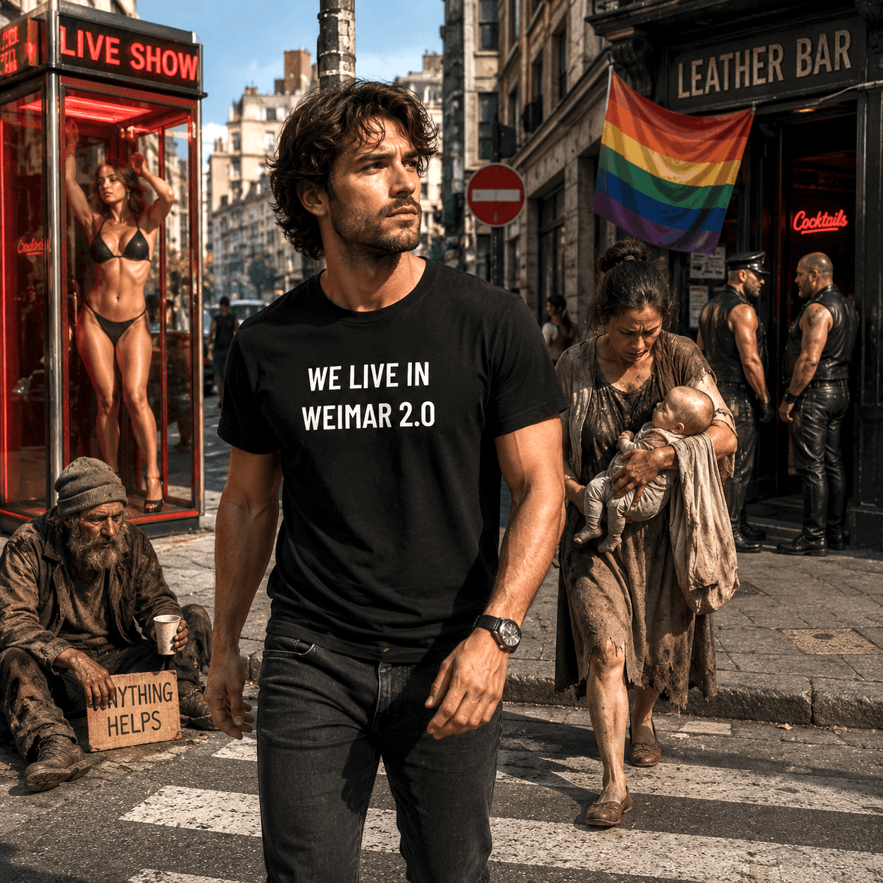 WE LIVE IN WEIMAR 2.0 t-shirt