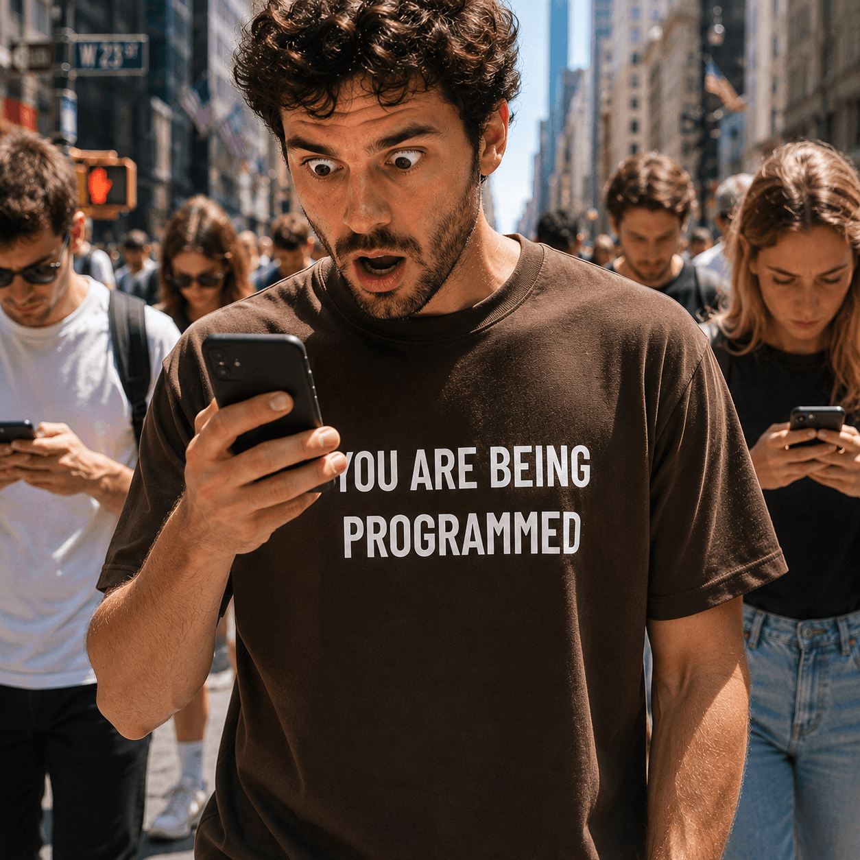 YOU ARE BEING PROGRAMMED t-shirt