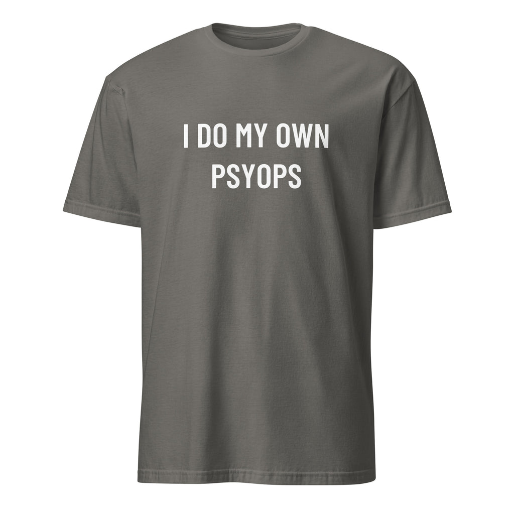 I DO MY OWN PSYOPS counter-culture statement t-shirt in Grey | BASED ALT-WEAR