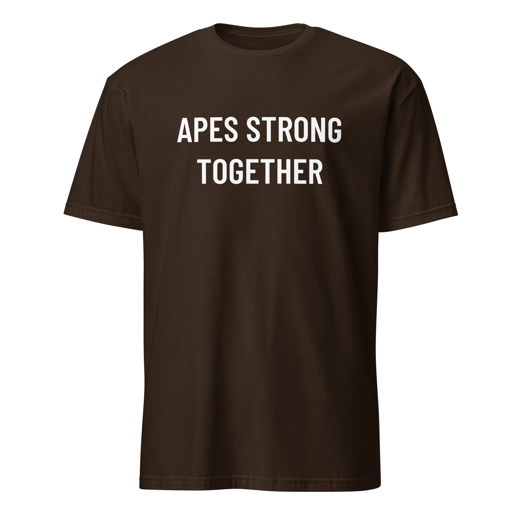 APES STRONG TOGETHER GameStop finance-rebel statement t-shirt in Brown | BASED ALT-WEAR