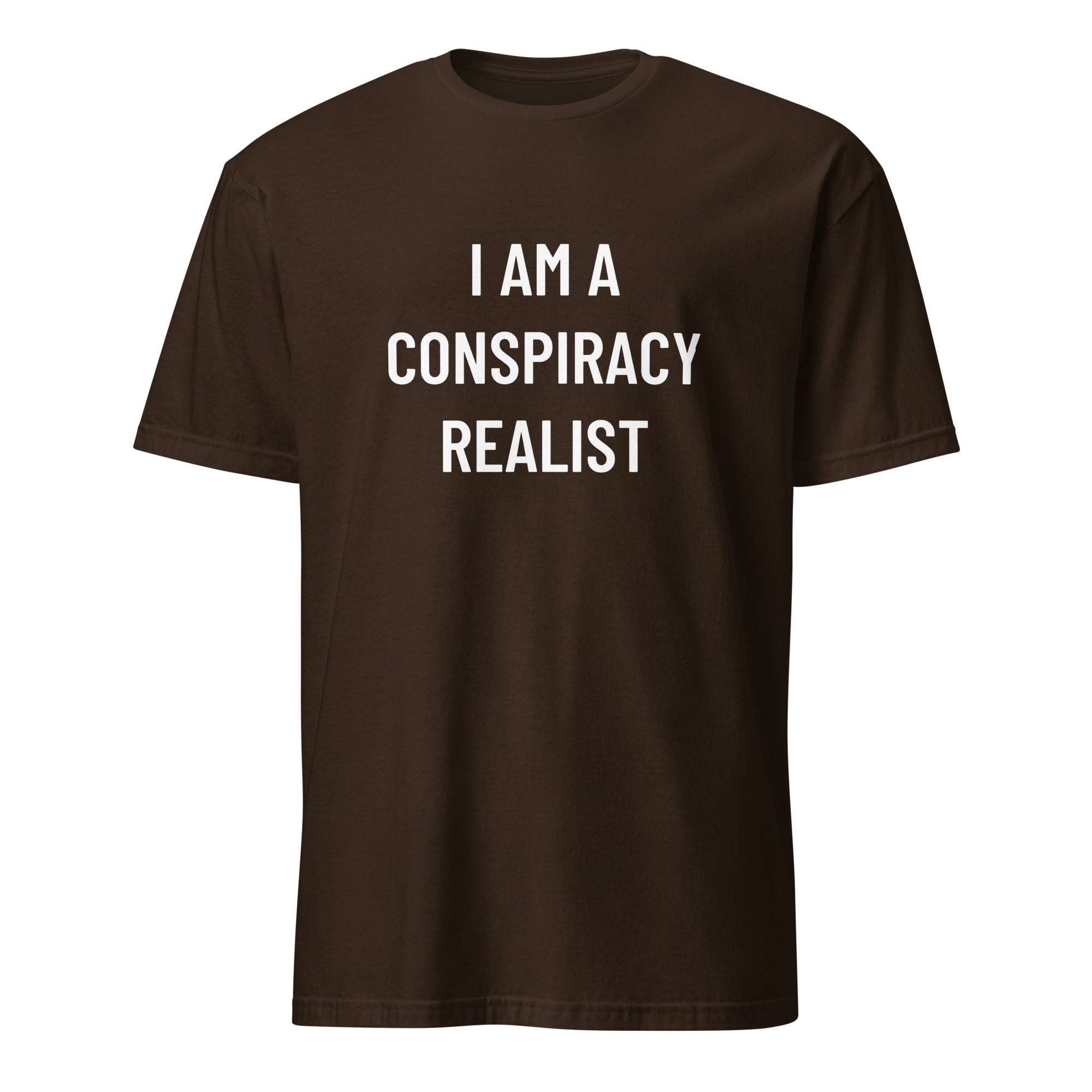 I AM A CONSPIRACY REALIST redpill statement t-shirt in Pink | BASED ALT-WEAR