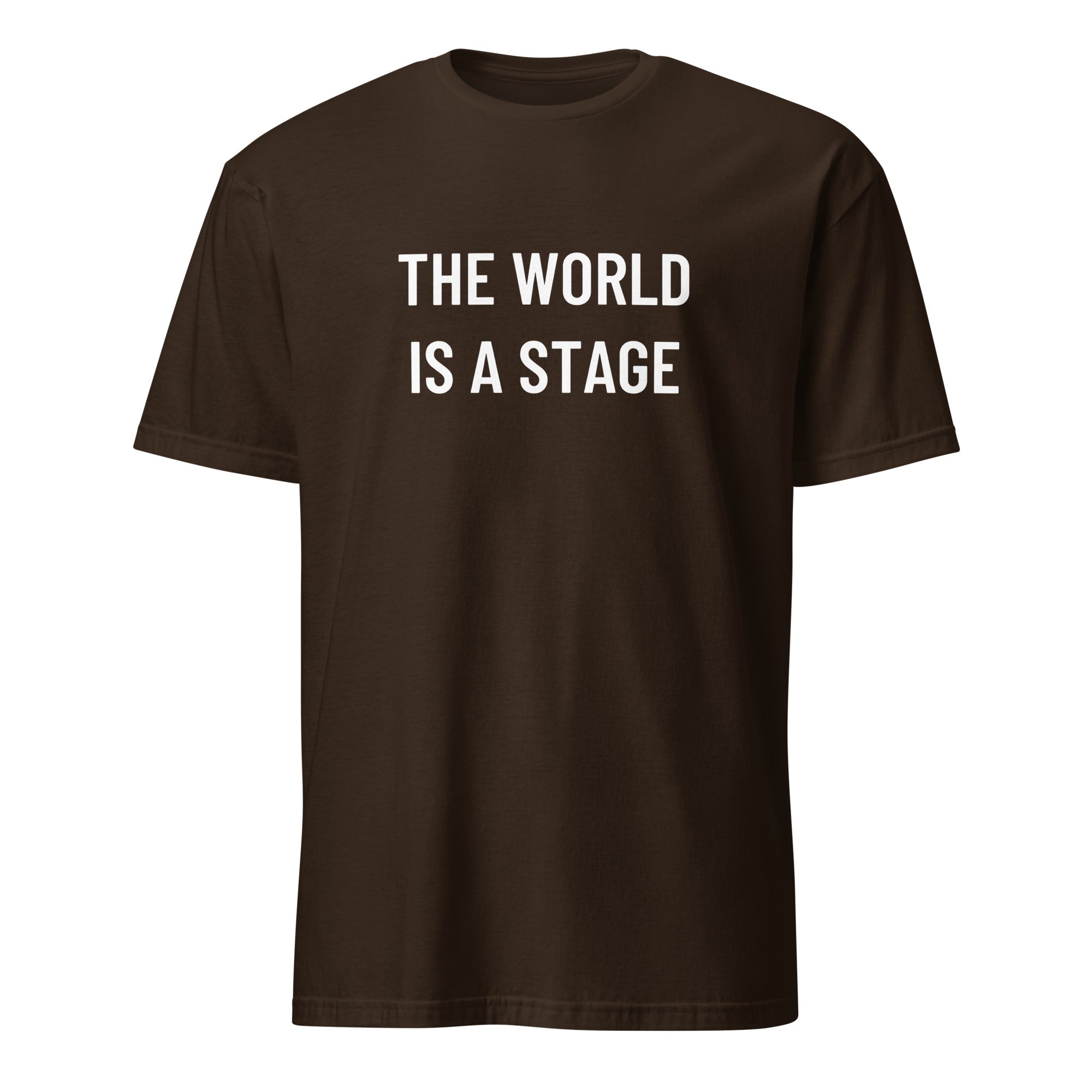 THE WORLD IS A STAGE Shakespeare redpill statement t-shirt in Pink | BASED ALT-WEAR