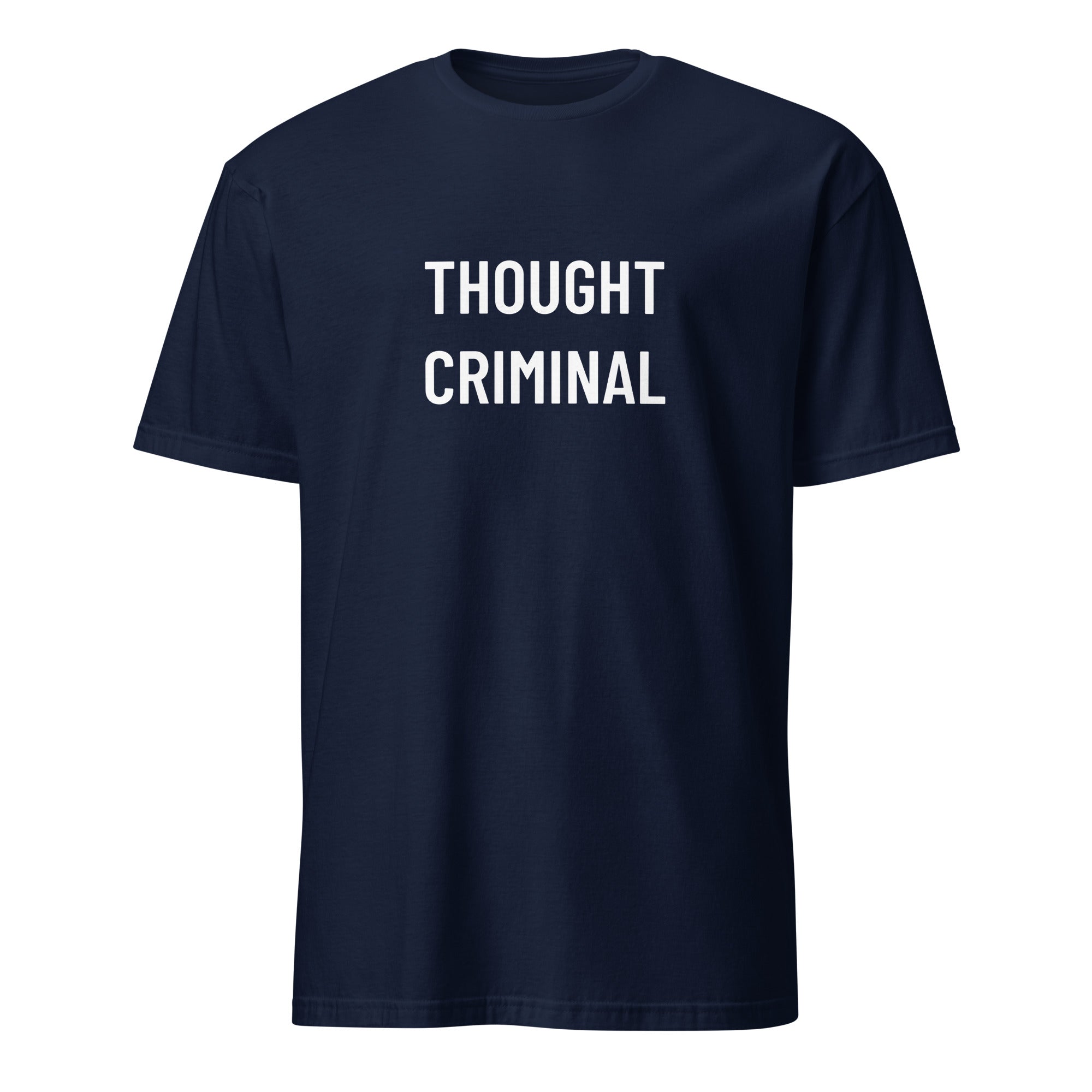THOUGHT CRIMINAL Orwellian statement t-shirt in Black | BASED ALT-WEAR