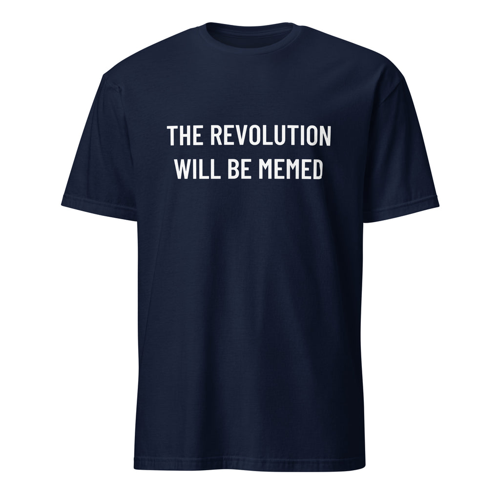 THE REVOLUTION WILL BE MEMED meme-culture statement t-shirt in White | BASED ALT-WEAR
