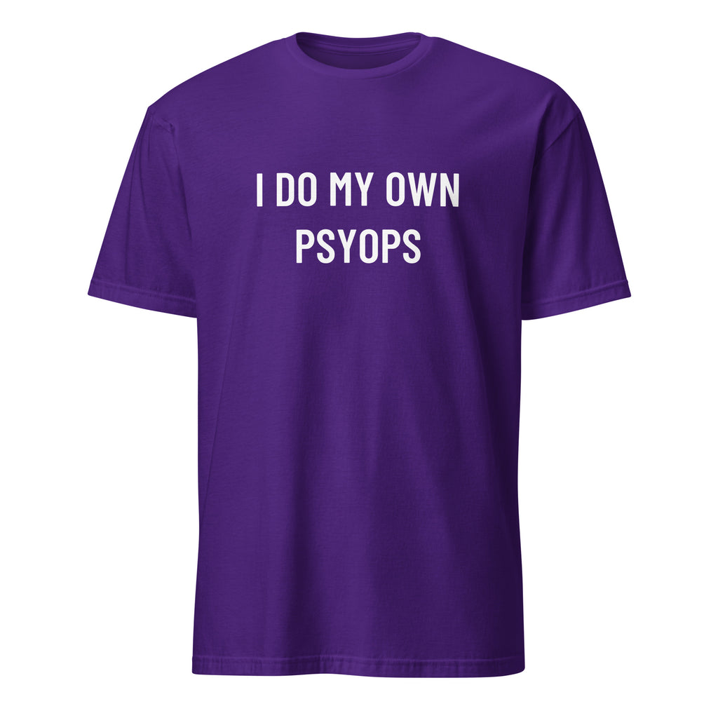 I DO MY OWN PSYOPS counter-culture statement t-shirt in Red | BASED ALT-WEAR